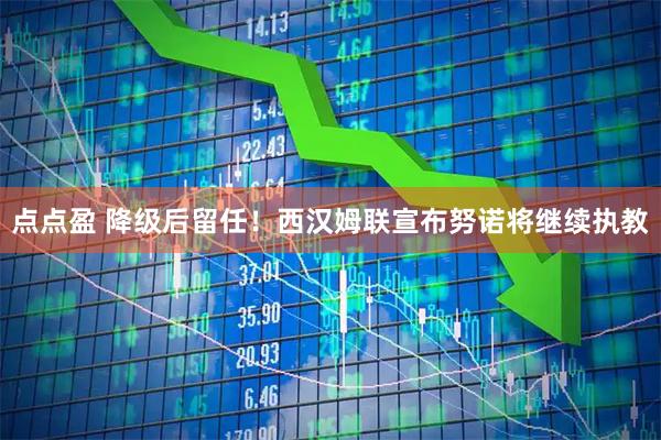 点点盈 降级后留任！西汉姆联宣布努诺将继续执教