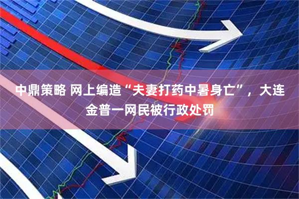 中鼎策略 网上编造“夫妻打药中暑身亡”，大连金普一网民被行政处罚