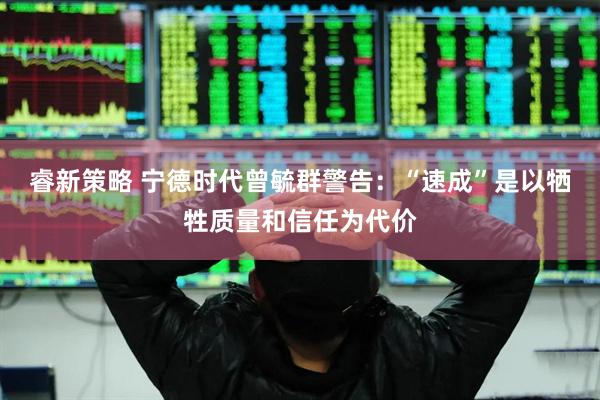 睿新策略 宁德时代曾毓群警告：“速成”是以牺牲质量和信任为代价